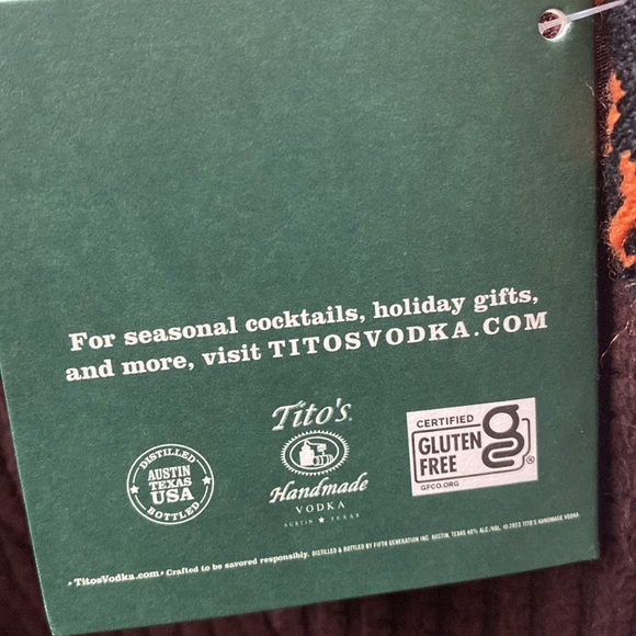 Collectible Holiday Tito’s Vodka Bottle Sweater - Picture 4 of 4